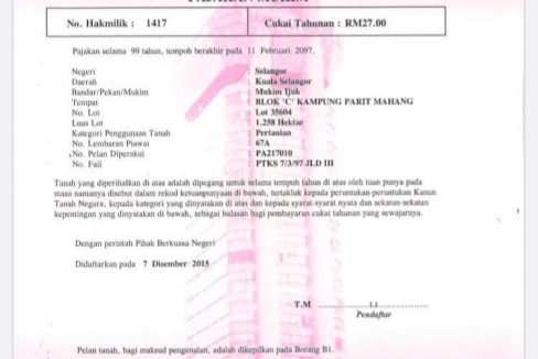 Parit Mahang Ijok Kuala Selangor